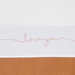 Jollein Baby Laken Ledikant 120x150cm Love You - Caramel