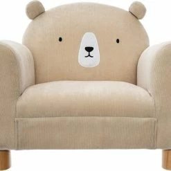 Atmosphera Cr Me Fauteuil Met Berenoren Voor Kinderkamer H 44 Cm