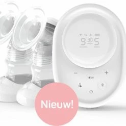 Vulpes Goods Vulpes BabyCare Borstkolf Kolfapparaat - Dubbele Elektrische Borstkolf Met Nachtlamp - Oplaadbare Accu - Draagbaar - BPA-Vrij - Incl. 60 Moedermelkbewaarzakjes - PRO Versie