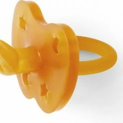 HEVEA Fopspeen Orthodontisch Classic" - 3-36 Maanden - 100% Natuurrubber - Ster & Maan -Baby's Only 550x410