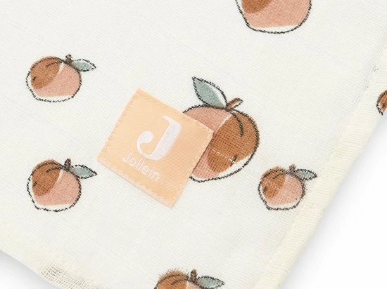 Jollein Hydrofiel Multidoek 70x70cm - Peach - 3 Stuks 3 Jollein Hydrofiel Multidoek 70x70cm - Peach - 3 Stuks - Afbeelding 3