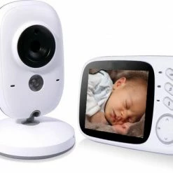 Merkloos VB603 Babyfoon Met Camera - 3.2 Inch Video Babyphone - Baby Monitor Met Kleurenmonitor - Wit