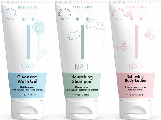 Na?f Na F Shower Pakket Babyverzorging - 3 X 200ml - 3 Bestsellers - Met Natuurlijke Ingredi Nten 1 Na?f Na F Shower Pakket Babyverzorging - 3 X 200ml - 3 Bestsellers - Met Natuurlijke Ingredi Nten