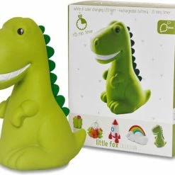 Dhink Dinosaurus Nachtlamp LED Oplaadbaar Met Timer, Tap En Dimfunctie Groen -Baby's Only 550x420 2