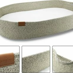 Keufens Verschoonmand XL | 75 X 40 Cm | Crèmekleurig | Aankleedkussen | Inclusief Matras | Grote Verschoonmand | Verschoningsmand Opvouwbaar | Mozes Mand | Babyshower Cadeau