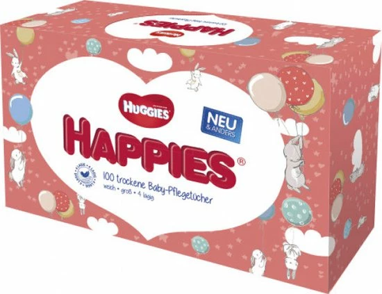 Huggies Happies Billendoekjes - Baby Wipes - Pure Extra Care - 100 Doekjes 1 Huggies Happies Billendoekjes - Baby Wipes - Pure Extra Care - 100 Doekjes