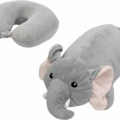 AutoStyle Comfortline Omvormbaar 2-in-1 Multi Nekkussen - Olifant