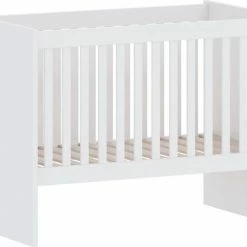 Cabino Babykamer Fresno- Babybed & Commode & Kledingkast - Verstelbare Bodem - Wit -Baby's Only 550x428 2