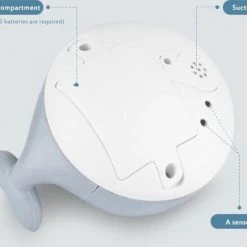 SEOS Shop ? SEOS Shop Badspeelgoed | Lichtgevend | Sensor Fontein | Verschillende Kleuren Licht | Wally De Walvis (Grijs) -Baby's Only 550x435 2