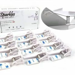 Baby's Only 23 Sparkles Baby Safety Onzichtbare Lade- & Kastsloten Kinderbeveiliging - 12 Stuks - Zelfklevend