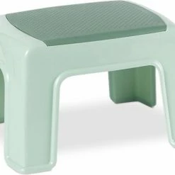 BUDDLEY Opstapje Groen Krukje Kinderen Krukje Opstapkrukje Keuken Krukje Badkamer Toilet Opstapje Kind Opstapjes Volwassenen Opstapje Keuken Trapje
