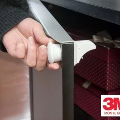 Monte Golia 10 Magneet Kindersloten + 2 Magneet Sleutels - Kinderslot Kastjes - Kinderslot Met 3M Tape