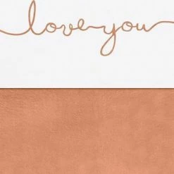 Jollein Baby Laken Wieg 75x100cm Love You - Caramel