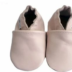 Baby-slofje.nl Lichtroze Leren Babyslofjes Van Baby-Slofje Maat 18-19