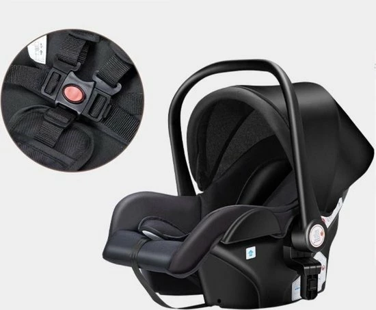 Hoobi? Hoobi Luxe Kinderwagen 3 In 1 - Buggy - Kinderwagen Met Stoel En Wieg Wandelwagen - Hoge Kwaliteit Zwart 4 Hoobi? Hoobi Luxe Kinderwagen 3 In 1 - Buggy - Kinderwagen Met Stoel En Wieg Wandelwagen - Hoge Kwaliteit Zwart - Afbeelding 4