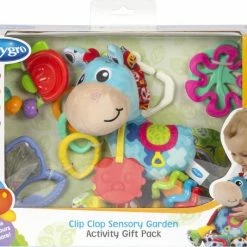 Playgro Geschenkset Clip Clop Paard - Kraamcadeau - Kadoset - Hangspeeltjes - 3 Bijtpseeltjes - 3 Geschakelde Ringen -Baby's Only 550x454