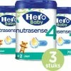 Hero Baby Nutrasense 4 (2+ Jaar) - Flesvoeding - 3 X 700gr - Peutermelk - Met Melkvet - Palmolie Vrij