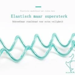 MijnNami Polstuigje Mintgroen 360 Plus Met Slotje - Het Enige CE Gekeurde Polstuigje - 2 Meter Elastisch Koord - Kindertuigje -Baby's Only 550x469