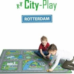 Speelkleed Rotterdam City-Play - Autokleed - Verkeerskleed - Speelmat Rotterdam -Baby's Only 550x470 1