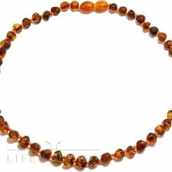 Life Fashion - Barnsteen - Baby - Ketting - 32cm - Pijnverlichtend - Doorkomende Tandjes- Kraamcadeau - Zwanger