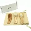 Lilleskat® Baby Verzorgingsset- Haarborstel - Kam - Babyshower - Hout - Baby Borstel