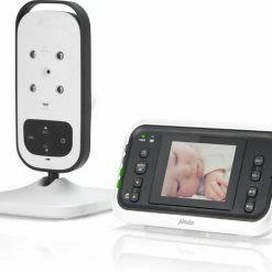 Alecto DVM-75 - Babyfoon Met Camera - Temperatuurweergave - Wit -Baby's Only 550x473 2
