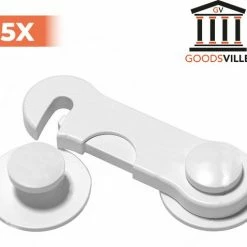 GOODSVILLE Kinderslot Kastjes 15 Stuks - Kinderbeveiliging Voor Kasten - Veiligheidshaakjes - Zelfklevend - Baby Veiligheid
