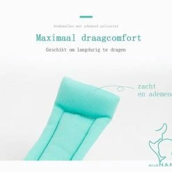 MijnNami Polstuigje Mintgroen 360 Plus Met Slotje - Het Enige CE Gekeurde Polstuigje - 2 Meter Elastisch Koord - Kindertuigje -Baby's Only 550x482