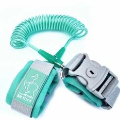 MijnNami Polstuigje Mintgroen 360 Plus Met Slotje - Het Enige CE Gekeurde Polstuigje - 2 Meter Elastisch Koord - Kindertuigje