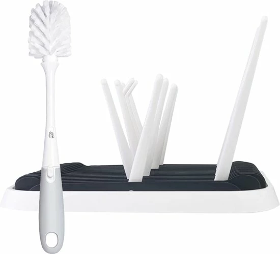 STACK Flessen Droogrek Met Flessenborstel | Zwart - Geschikt Voor Flessen En Doppen - Droogrek Voor Flessen - Baby Flessenrek - Afdruiprek Baby - Drying Rack - Babyfles Droogrek - Afdruiprek Fles Met Lekbak - Afdruiprek - Babyflessen - Flessenrek 1 STACK Flessen Droogrek Met Flessenborstel | Zwart - Geschikt Voor Flessen En Doppen - Droogrek Voor Flessen - Baby Flessenrek - Afdruiprek Baby - Drying Rack - Babyfles Droogrek - Afdruiprek Fles Met Lekbak - Afdruiprek - Babyflessen - Flessenrek