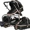 Hoobi? Hoobi Luxe Kinderwagen 3 In 1 - Buggy - Kinderwagen Met Stoel En Wieg Wandelwagen - Hoge Kwaliteit Zwart