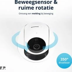 V.P. Babyfoon Met Camera En App - Infrarood - Bewegingssensor - Huisdiercamera - Hondencamera - Beveiligingscamera - Wifi -Baby's Only 550x502