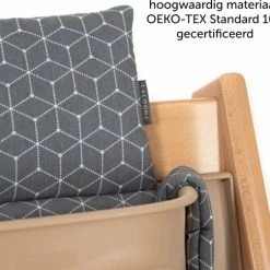 LaLoona Stokke Tripp Trapp Kussenset - Grijs Wit -Baby's Only 550x503 11