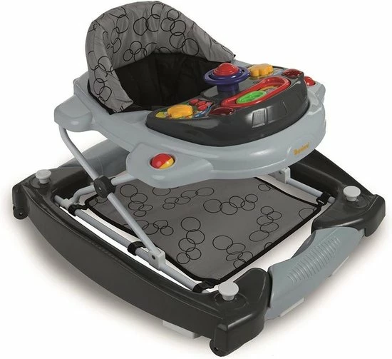 Baninni Loopstoel Classic 2-in-1 Grijs 1 Baninni Loopstoel Classic 2-in-1 Grijs