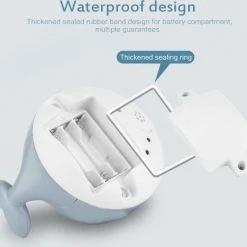 SEOS Shop ? SEOS Shop Badspeelgoed | Lichtgevend | Sensor Fontein | Verschillende Kleuren Licht | Wally De Walvis (Grijs) -Baby's Only 550x503 9