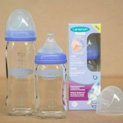 Lansinoh 160 Ml Glazen Fles 77140 -Baby's Only 550x505 6