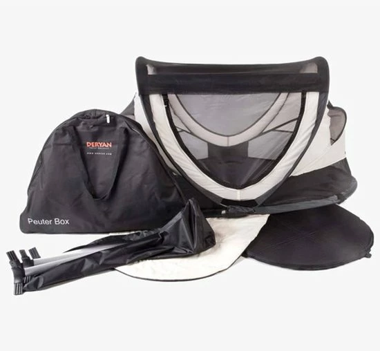 Deryan Peuterbox Campingbedje - Babybox - Silver 16 Deryan Peuterbox Campingbedje - Babybox - Silver - Afbeelding 16