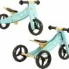 2Cycle 2 In 1 Loopfiets/Driewieler - Hout - Jongens En Meisjes - 1 Jaar - Speelgoed - Turquoise