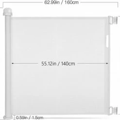 ADSafety - Oprolbaar Traphekje - Grijs - Veiligheid In Huis - Luxe Mesh - Veiligheidshekje Voor Baby - Kinderhekje - Hondenhek -Baby's Only 550x510 2