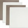 Jollein Hydrofiele Doek Small Bamboe Katoen 70x70cm - Biscuit/Ivory - 4 Stuks