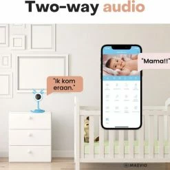 Maevio Babyfoon Met Camera En App - 4MP - Nachtlampje - Flexibele Houder - Camera Beveiliging 14 Maevio Babyfoon Met Camera En App - 4MP - Nachtlampje - Flexibele Houder - Camera Beveiliging -Baby's Only 550x512 22