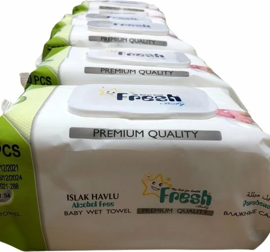 Fresh Baby Billendoekjes Megavoordeel! 2160 Doekjes - Anti Allergie - Geen Alcohol En Parfum - 18 Pakjes X 120 Doekjes - Doos Billendoekjes 5 Fresh Baby Billendoekjes Megavoordeel! 2160 Doekjes - Anti Allergie - Geen Alcohol En Parfum - 18 Pakjes X 120 Doekjes - Doos Billendoekjes - Afbeelding 5