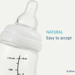 Difrax Anti-Colic S-Babyfles Natural - 170 Ml - Popcorn/Cr Me -Baby's Only 550x515 9