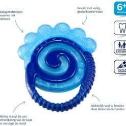 Difrax Combi Koel Bijtring - Donkerblauw/Geel
