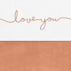 Jollein Baby Laken Wieg 75x100cm Love You - Caramel -Baby's Only 550x518