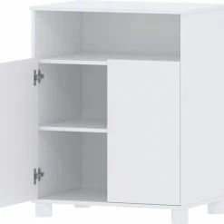 Cabino Babykamer Fresno- Babybed & Commode & Kledingkast - Verstelbare Bodem - Wit -Baby's Only 550x524 1