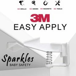 Sparkles Baby Safety Onzichtbare Lade- & Kastsloten Kinderbeveiliging - 12 Stuks - Zelfklevend -Baby's Only 550x524 8