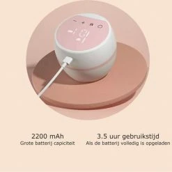 Flowfull Draadloze En Geluidsloze Borstkolf - Oplaadbaar Elektrisch Kolfapparaat - BPA-vrij - Comfortabele Borstpomp Met Massagefunctie En Flesje -Baby's Only 550x528 6