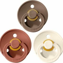 BIBS Fopspeen - Maat 2 (6-18 Maanden) - 3 Stuks - Dark Oak, Woodchuck En Ivory