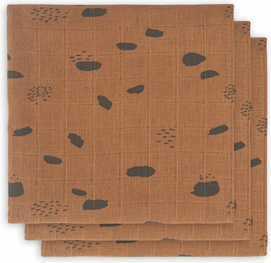 Jollein Hydrofiel Multidoek Spot 70x70cm - Caramel - 3 Stuks 22 Jollein Hydrofiel Multidoek Spot 70x70cm - Caramel - 3 Stuks - Afbeelding 22